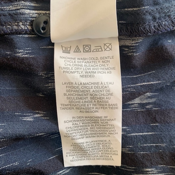 J.Crew Metallic-striped Ikat Button Down, Sz 6 - Picture 8 of 9